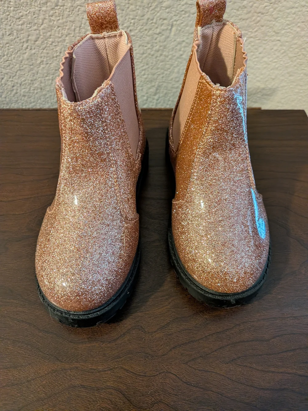 Girls' Glitter Boots - Pink Rose